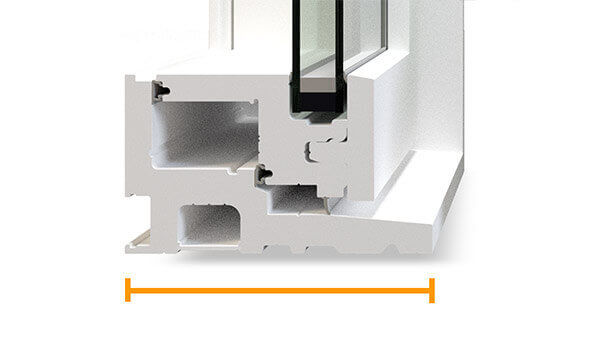 Nordik casement windows feature a 4-1/2” fusion-welded frame.
