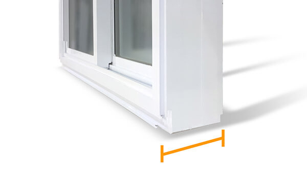 Nordik double slider windows feature a 4-1/2” fusion-welded frame.