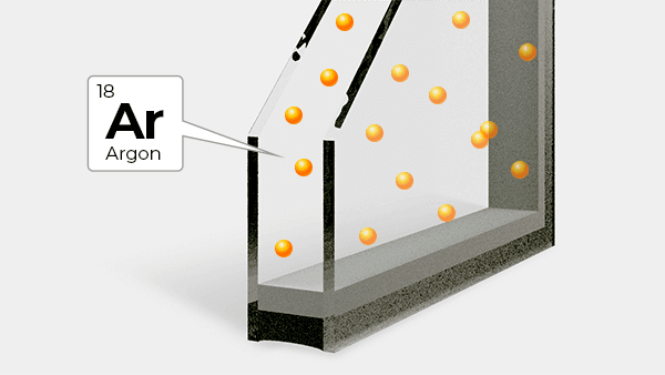 Argon gas filling
