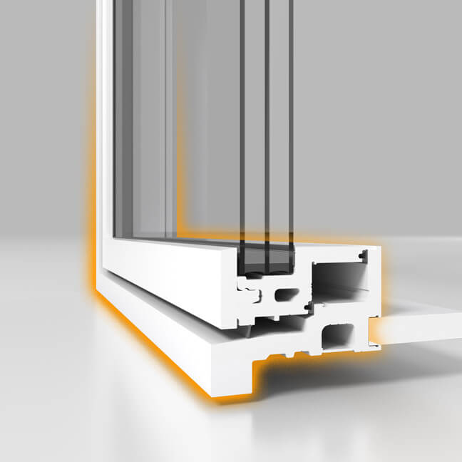 Nordik fixed windows feature optional Integrated brickmould.