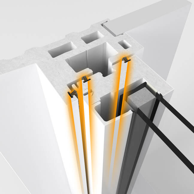 Nordik double hung windows feature multiple weather seals.