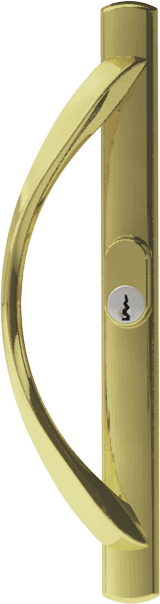 Euro handle with mortise lock (Brass)