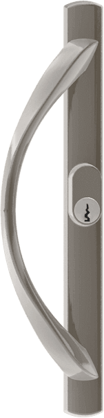 Euro handle with mortise lock (Satin Chrome)