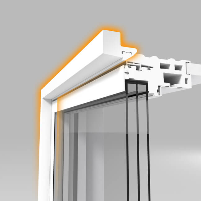 Nordik double slider windows feature optional added brickmould.