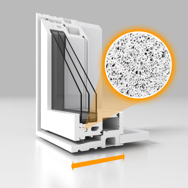 Nordik bay windows feature Microcellular PVC construction.