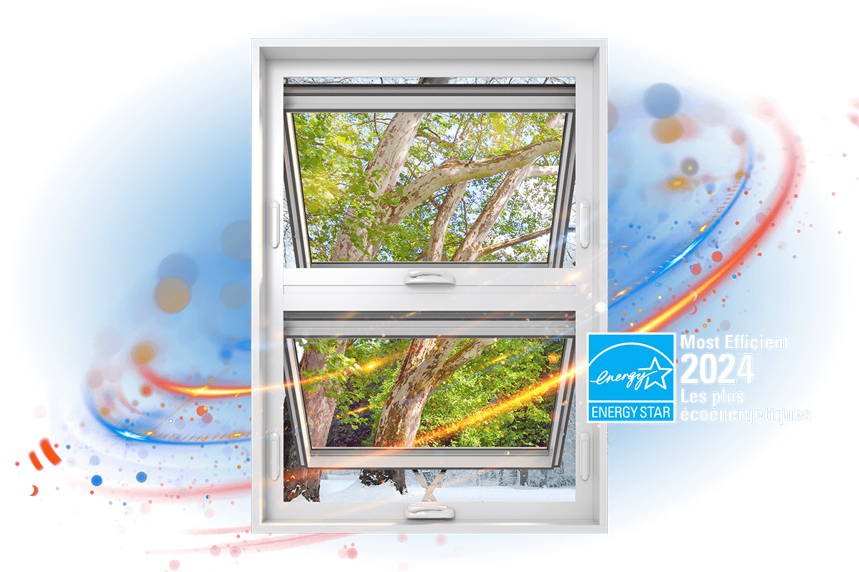 A RevoCell awning window with the Energy Star Most Efficient 2024 logo.