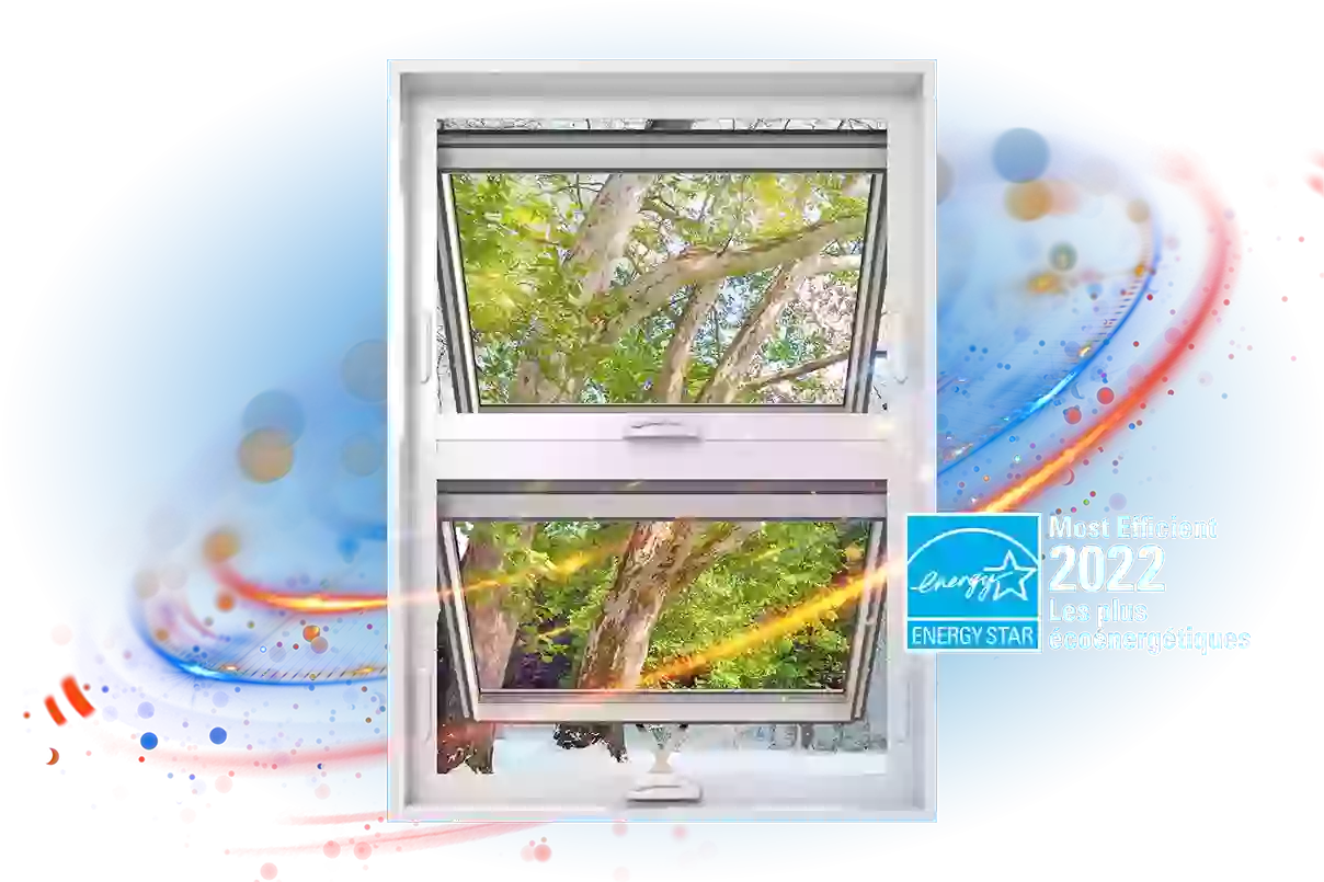 A RevoCell awning window with the Energy Star Most Efficient 2021 logo.