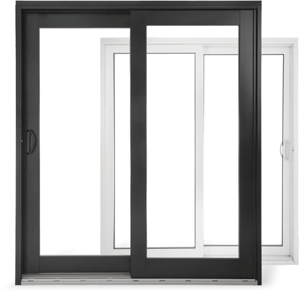 A partially open RevoCell® casement window with black exterior colour