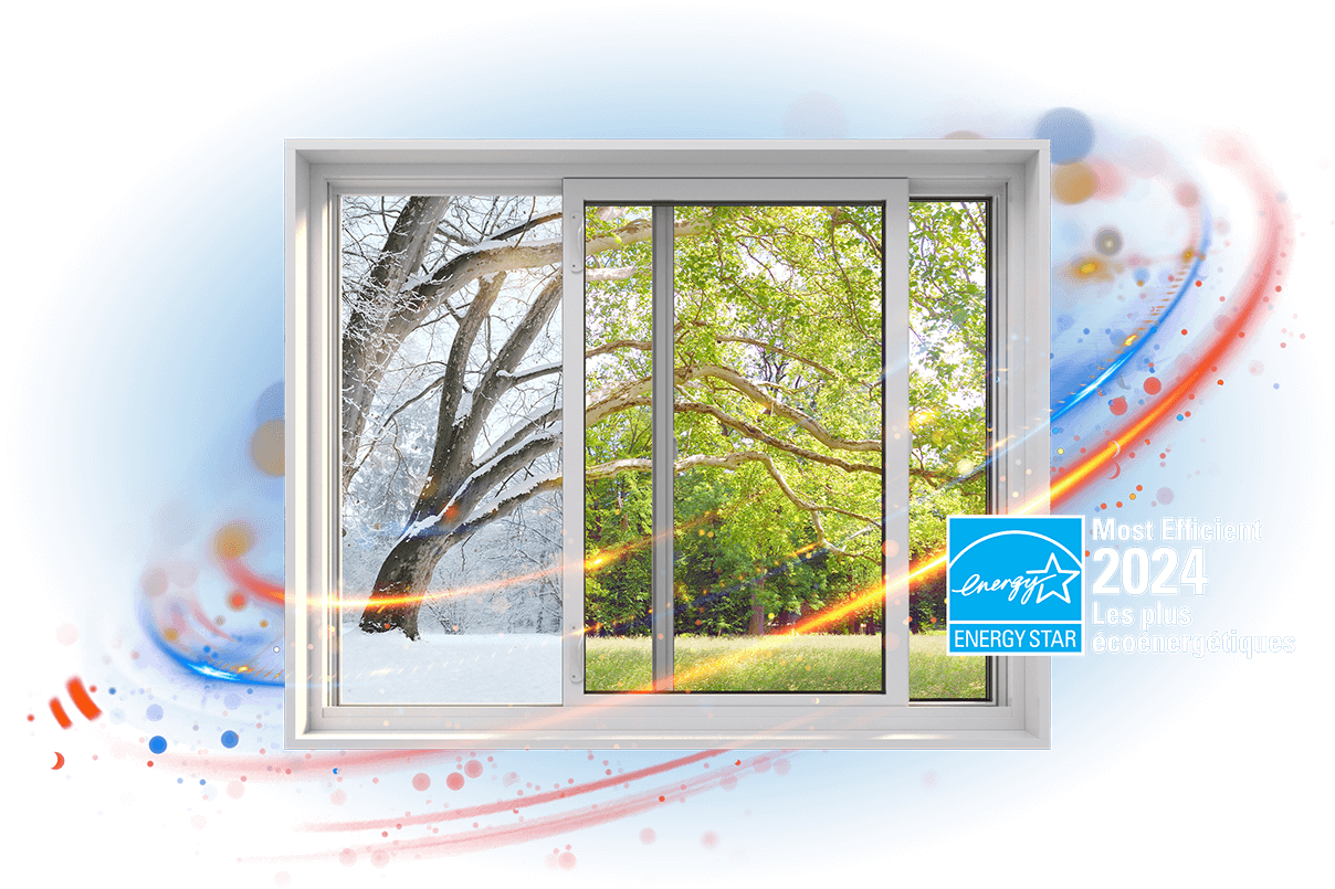 A RevoCell double slider window with the Energy Star Most Efficient 2024 logo.