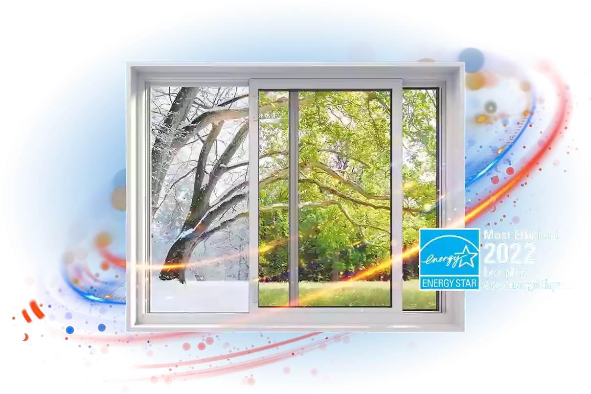 A RevoCell double slider window with the Energy Star Most Efficient 2021 logo.