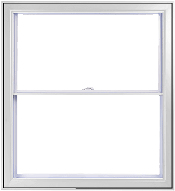 A White Double slider Window Section.